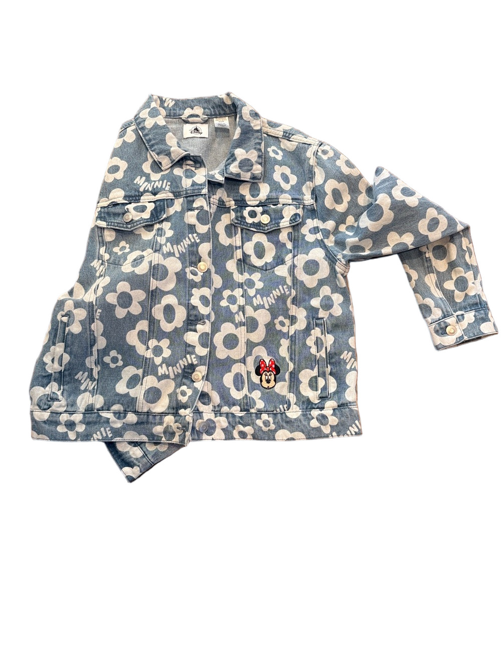 Disney Minnie Mouse Embroidered Denim Jacket | Size Medium - Picture 6 of 9